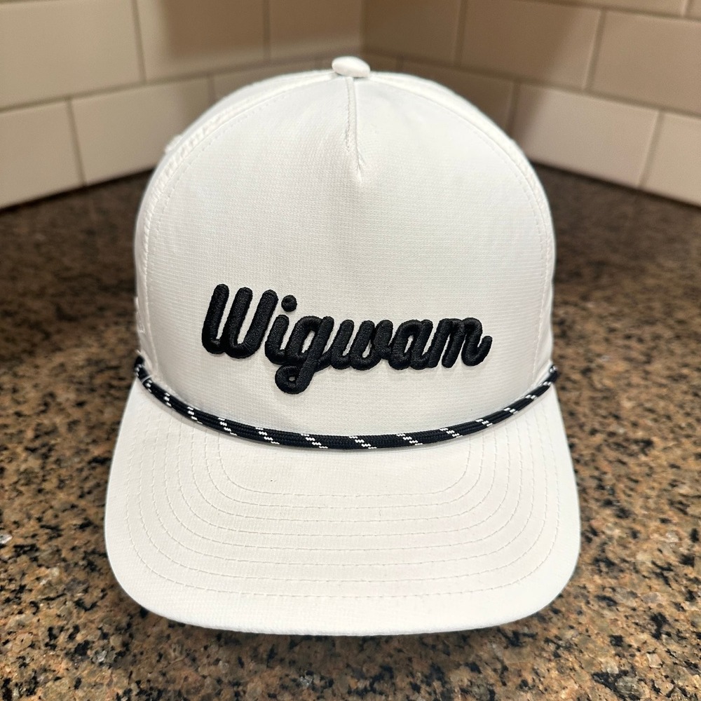 Wigwam Arizona Golf Resort Pukka Rope Golf Hat White Black Snapback